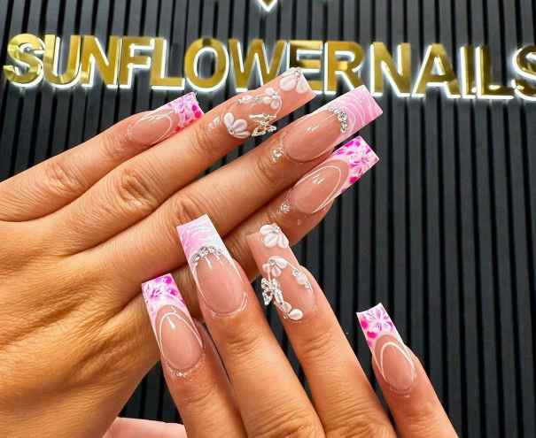 Professional nail services at Sunflower Nails in Greenville SC