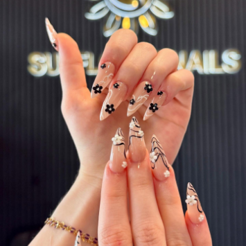 Gel X nail extensions artistry